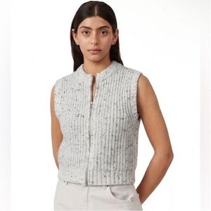 Cotton On Chunky Knit Zip-Up Sweater Vest Size Medium